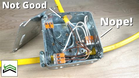 steel wire box|junction box wiring problems.